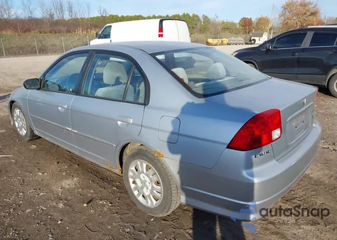 2005 Honda Civic Lx z USA, uszkodzony, nr VIN 2HGES16585H622195